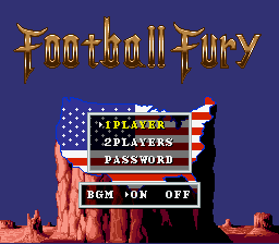 Football Fury screenshot 4 for Super Nintendo